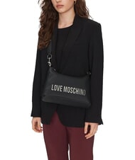 LOVE MOSCHINO BOLD LOVE Bolso de hombro laca negra - Bolsos Mujer - 4