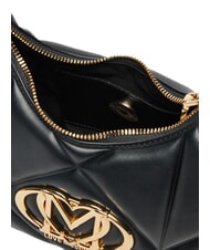 LOVE MOSCHINO EMBOSSED Bolso de hombro, con correa para el hombro negro - Bolsos Mujer - 3