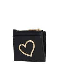 LOVE MOSCHINO HEART TURNLOCK Tarjetero / Monedero negro - Carteras Mujer - 2
