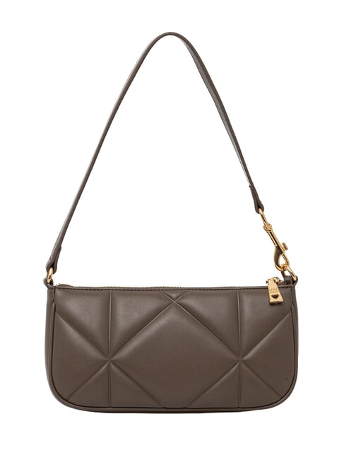 EMBOSSED Bolso de hombro peque&ntilde;o lodo - Bolsos Mujer