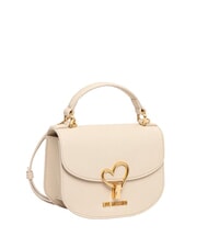 LOVE MOSCHINO HEART TURNLOCK Mini bolso con bandolera Marfil - Bolsos Mujer - 2