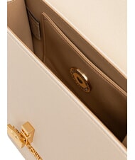 LOVE MOSCHINO HEART TURNLOCK Mini bolso con bandolera Marfil - Bolsos Mujer - 4