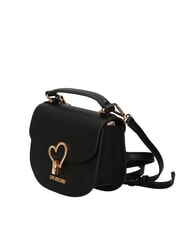 LOVE MOSCHINO HEART TURNLOCK Mini bolso con bandolera negro - Bolsos Mujer - 2