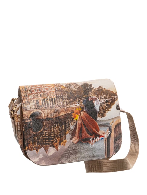 YESBAG Bolso de hombro con dos compartimentos oto&ntilde;o en Holanda - Bolsos Mujer