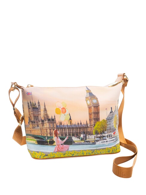 YESBAG Bolso de hombro grande tipo hobo flor amarilla - Bolsos Mujer