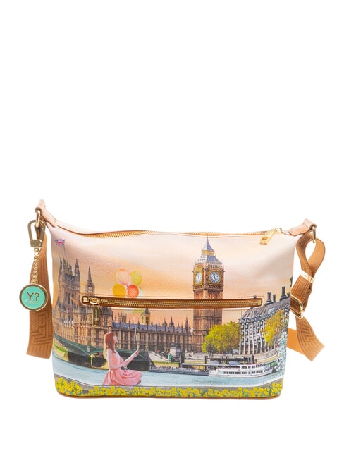 YESBAG Bolso de hombro grande tipo hobo flor amarilla - Bolsos Mujer