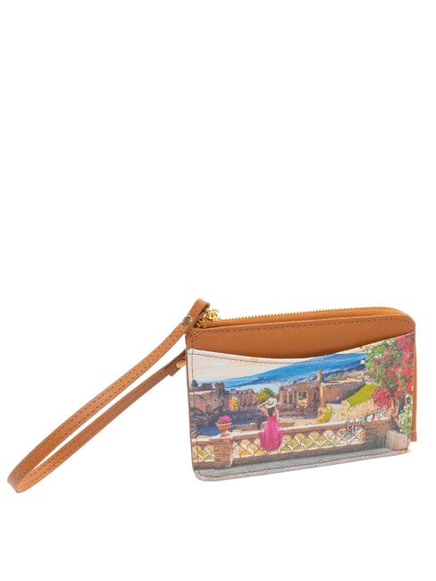 YESBAG Tarjetero plano con cremallera y correa de mu&ntilde;eca Verano en Taormina - Carteras Mujer