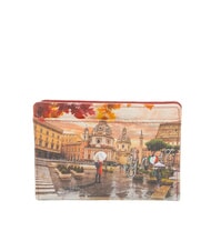 YNOT YESBAG Tarjetero con monedero Roma lloviendo - Carteras Mujer - 3