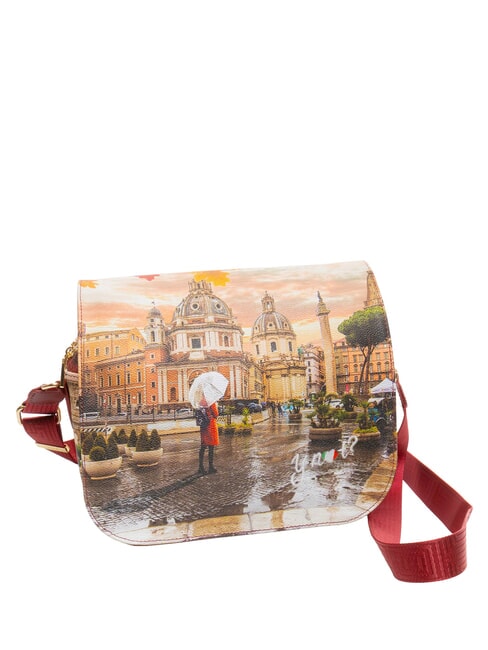 YESBAG Bolso de hombro con dos compartimentos Roma lloviendo - Bolsos Mujer