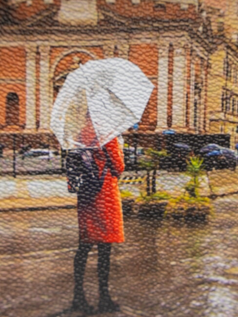 YESBAG Bolso de hombro con dos compartimentos Roma lloviendo - Bolsos Mujer