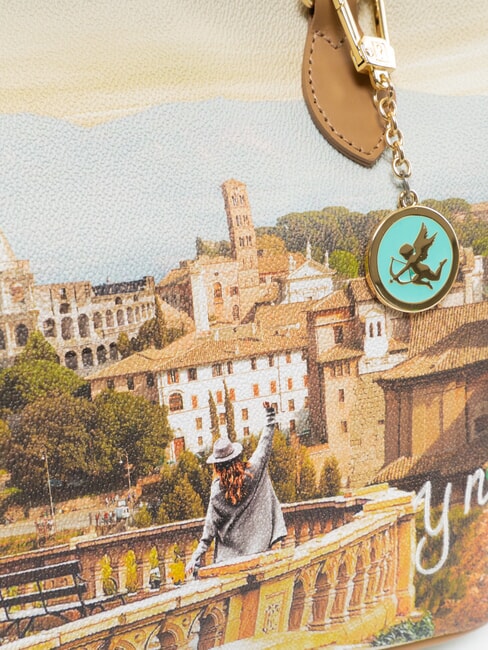 YESBAG Bolso de compras mediano de hombro paisaje de Roma - Bolsos Mujer