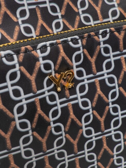 AUDREY Bolso de hombro con logotipo por todas partes NEGRO - Bolsos Mujer