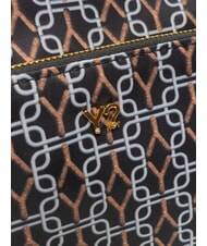 YNOT AUDREY Bolso de hombro con logotipo por todas partes NEGRO - Bolsos Mujer - 3