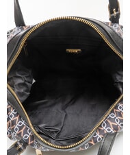 YNOT AUDREY Bolso de hombro con logotipo por todas partes NEGRO - Bolsos Mujer - 4