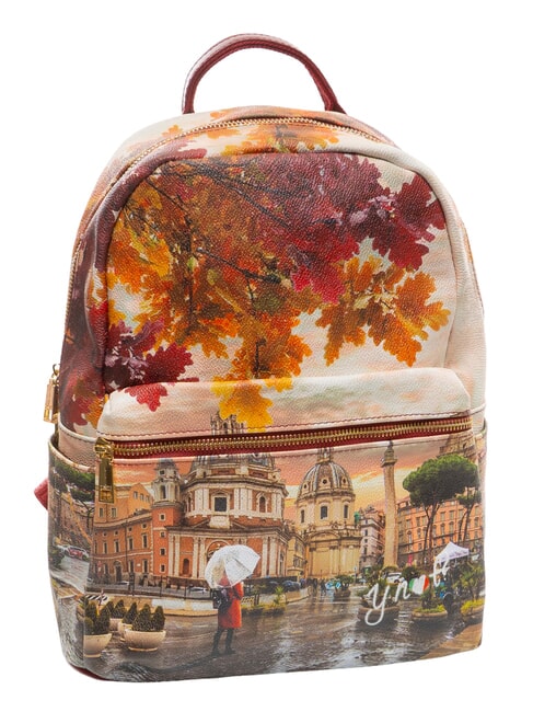 YESBAG Mochila grande con bolsillo Roma lloviendo - Bolsos Mujer