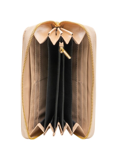 LUCY Cartera grande con cremallera arena - Carteras Mujer