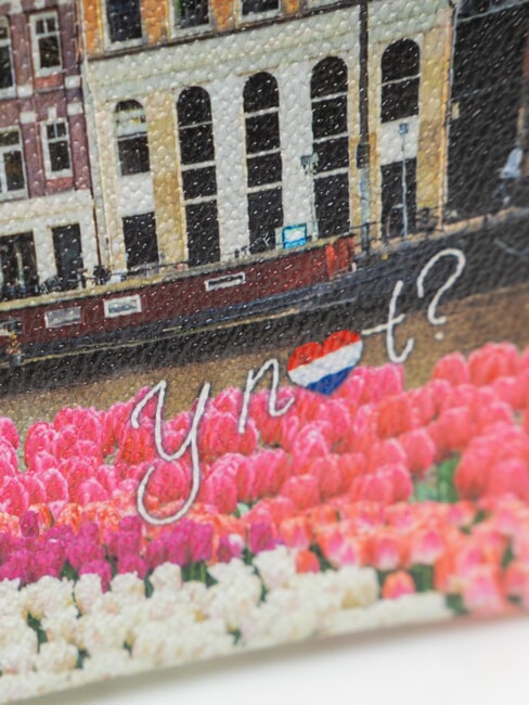 YESBAG Bolso de mano mediano con pu&ntilde;o tulipanes - Bolsos Mujer