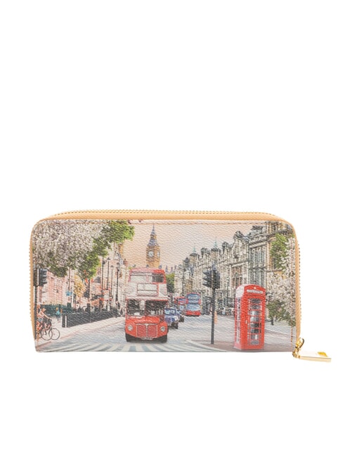 YESBAG Cartera grande con dos cremalleras Arco&iacute;ris de Londres - Carteras Mujer