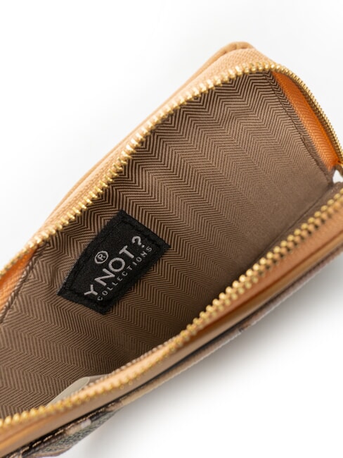 YESBAG Tarjetero plano con cremallera y correa de mu&ntilde;eca canal florido - Carteras Mujer