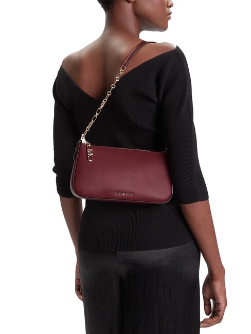 EMPIRE Bolso de hombro de piel mora - Bolsos Mujer