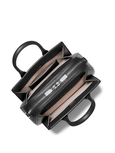 LAILA Bolso peque&ntilde;o de piel negro - Bolsos Mujer