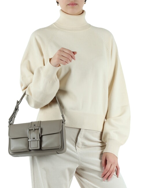 COLBY Bolso de hombro mediano de piel abedul - Bolsos Mujer