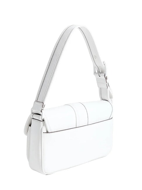 COLBY Bolso de hombro mediano de piel blanco &oacute;ptico - Bolsos Mujer