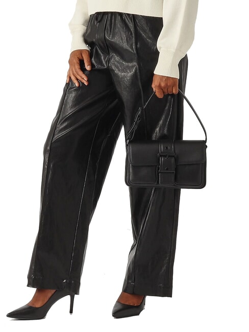 COLBY Bolso de hombro mediano de piel negro - Bolsos Mujer