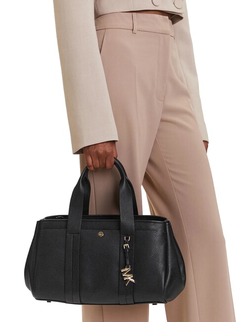 ROMEE Bolso de piel tipo cartera con bandolera negro - Bolsos Mujer