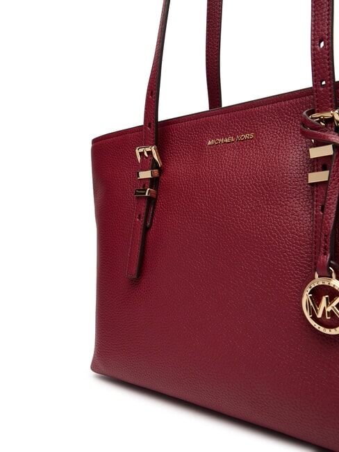 QUINN Bolsa de compras mediana de piel mora - Bolsos Mujer