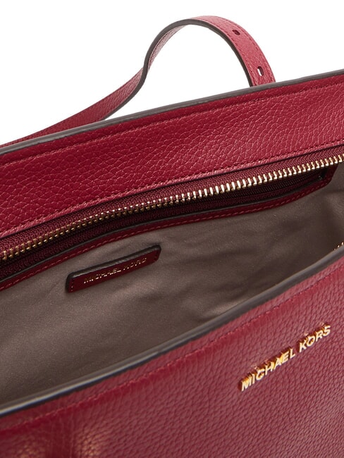 QUINN Bolsa de compras mediana de piel mora - Bolsos Mujer