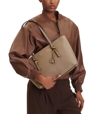 MICHAEL KORS QUINN Bolsa de compras mediana de piel abedul - Bolsos Mujer - 5