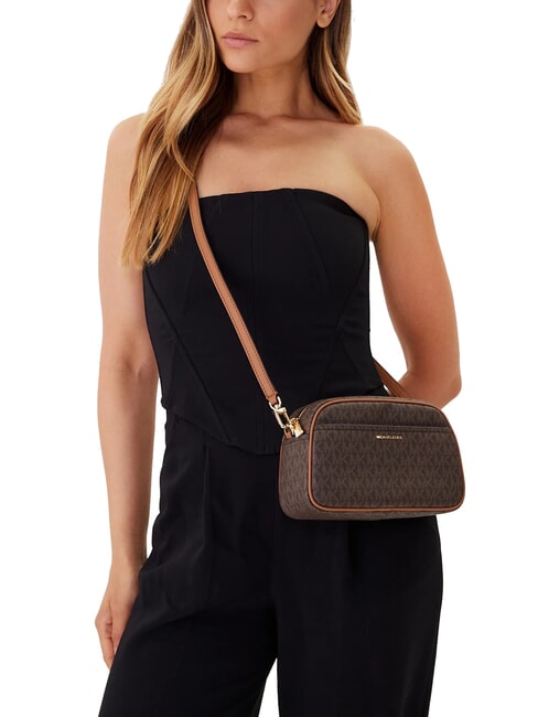 JET SET Bolsa para c&aacute;mara con estampado integral marr&oacute;n/bellota - Bolsos Mujer