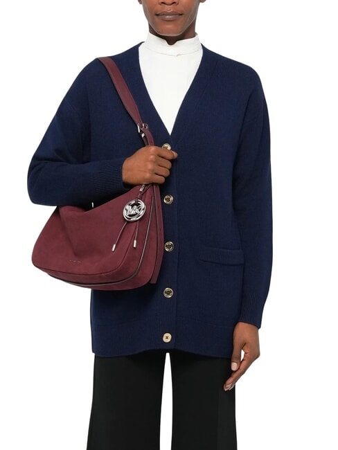 NOLITA Bolso bandolera grande de piel nobuk sangre de buey - Bolsos Mujer