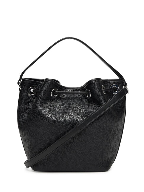 AVERY Bolso de piel tipo cubo con bandolera negro - Bolsos Mujer