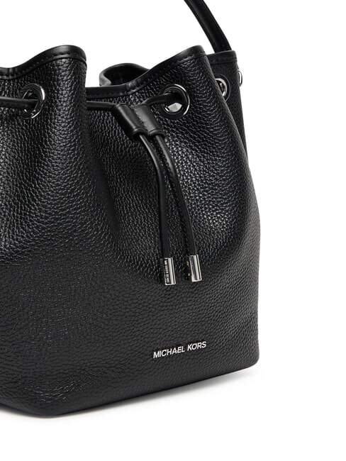 AVERY Bolso de piel tipo cubo con bandolera negro - Bolsos Mujer