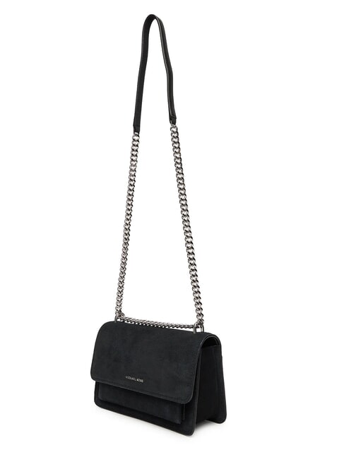 CLAIRE Bolso de hombro de ante negro - Bolsos Mujer