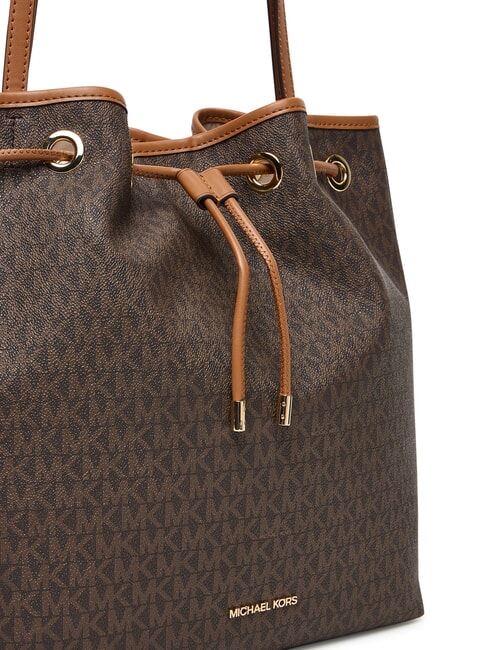 AVERY Bolso bandolera tipo cubo marr&oacute;n/bellota - Bolsos Mujer