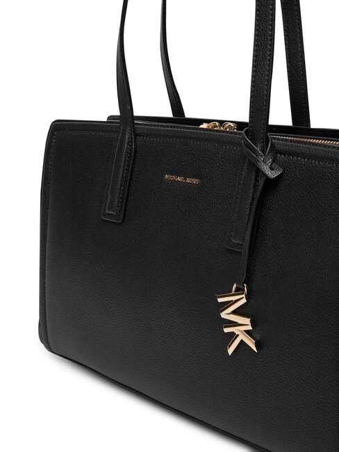 LAILA Bolso de hombro de piel negro - Bolsos Mujer