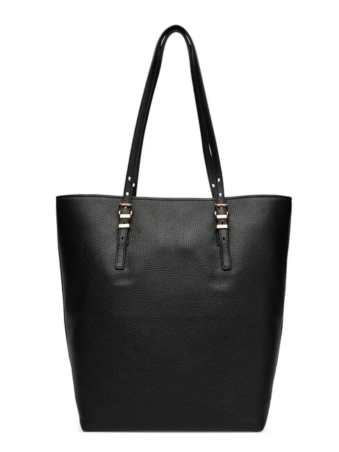 QUINN Bolso de compras vertical de cuero negro - Bolsos Mujer