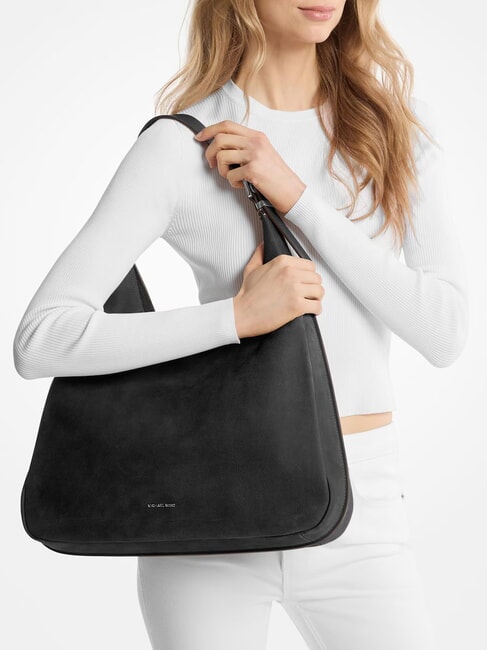 NOLITA Bolsa de lona de piel nobuk negro - Bolsos Mujer