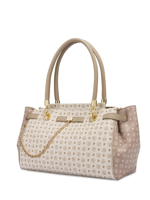 HERITAGE Bolso de hombro con doble asa Marfil - Bolsos Mujer