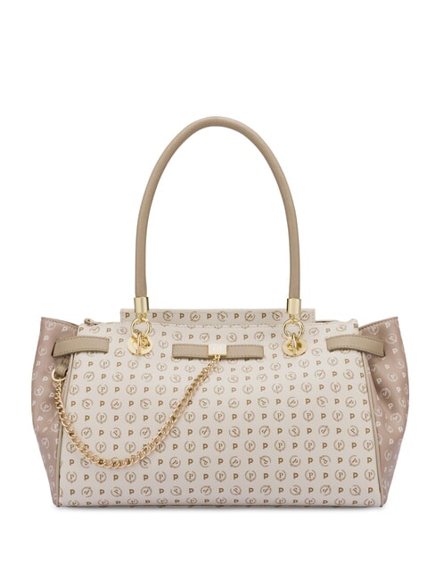 HERITAGE Bolso de hombro con doble asa Marfil - Bolsos Mujer