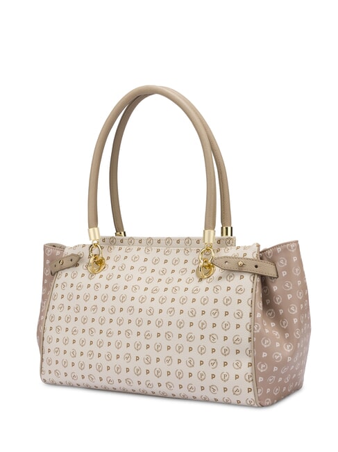 HERITAGE Bolso de hombro con doble asa Marfil - Bolsos Mujer