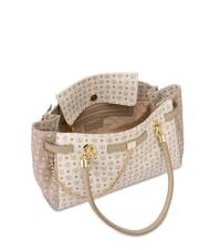 POLLINI HERITAGE Bolso de hombro con doble asa Marfil - Bolsos Mujer - 6