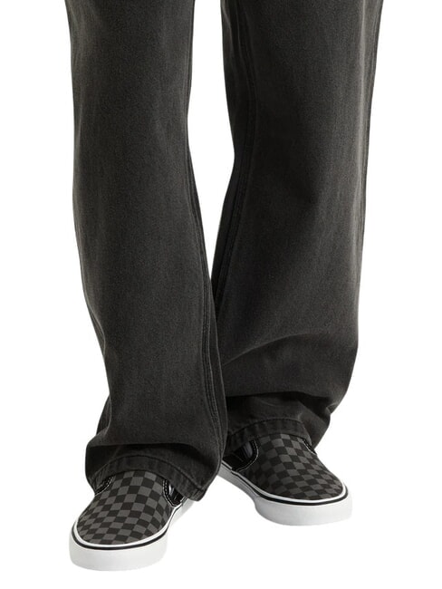 CLASSIC SLIP-ON CLASSIC Slip on para mujer tablero de ajedrez negro/peltre - Zapatos unisex