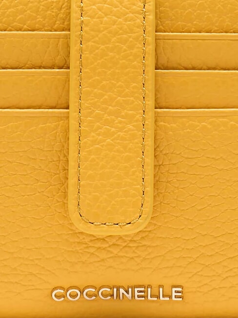 METALLIC SOFT Cartera mini de piel soleado - Carteras Mujer