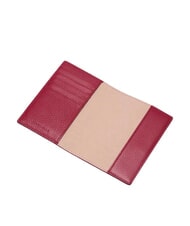 COCCINELLE METALLIC SOFT Porta pasaporte de cuero martillado sangr&iacute;a - Accesorios de viaje - 2