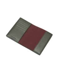 COCCINELLE METALLIC SOFT Porta pasaporte de cuero martillado algas - Accesorios de viaje - 2