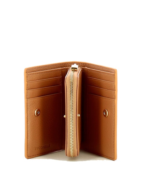 METALLIC SOFT Cartera compacta de piel martillada bater&iacute;a - Carteras Mujer